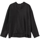 【ブラミンク/BLAMINK】のシルク インティメイト ブラウス 人気、トレンドファッション・服の通販 founy(ファニー) ファッション Fashion レディースファッション Fashion for Women トップス・カットソー Cut & Sew Tops シャツ・ブラウス・オフィスカジュアル Elegant Blouses & Button-Ups シルク Silk, 100% Silk リュクス Luxury, Elegant, High-End, Chic リラックス Relax, Relaxed Fit ロング Long, Long-Length 洗える Machine Washable thumbnail BLACK|ID: prp329100004463001 ipo3291000000035916071