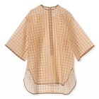 【ブラミンク/BLAMINK】のシルクオーガンジーチェックショートスリーブブラウス ORANGE|ID: prp329100004463005 ipo3291000000035315955