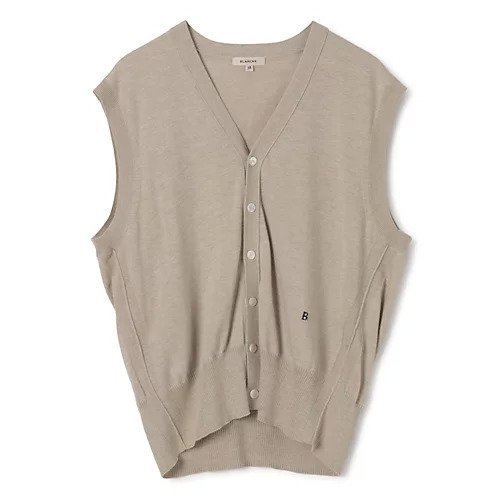 【ブラミンク/BLAMINK】のシルクコットン18Gベスト インテリア・キッズ・メンズ・レディースファッション・服の通販 founy(ファニー) 　ファッション　Fashion　レディースファッション　Fashion for Women　アウター　Coat / Outerwear Collection　トップス・カットソー　Cut & Sew Tops　ベスト&ジレ / 重ね着スタイル　Vests & Gilets　2025年　2025　2025春夏・S/S　Spring/Summer 2025 SS25　シルク　Silk, 100% Silk　ベスト　Vest, Waistcoat　ロング　Long, Long-Length　今季　This Season, Current Season　BEIGE|ID: prp329100004463011 ipo3291000000035716407