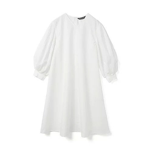 【ミズイロ インド/mizuiro ind】のプリーツパフスリーブワンピース インテリア・キッズ・メンズ・レディースファッション・服の通販 founy(ファニー) 　ファッション　Fashion　レディースファッション　WOMEN　ワンピース　Dress　オケージョン　Occasion　ツイル　Twill　ブロード　Broad　プリーツ　Pleats　エレガント 上品　Elegant　オフホワイト|ID: prp329100004463035 ipo3291000000031232057