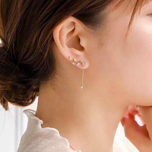【フィービィー/phoebe】の2wayフラワリービジューピアス&イヤリング インテリア・キッズ・メンズ・レディースファッション・服の通販 founy(ファニー) https://founy.com/ ファッション Fashion レディースファッション WOMEN ジュエリー Jewelry リング Rings イヤリング Earrings イヤリング Earrings チェーン Chain ビジュー Bijou モチーフ Motif リーフ Leaf |ID: prp329100004463043 ipo3291000000031232074