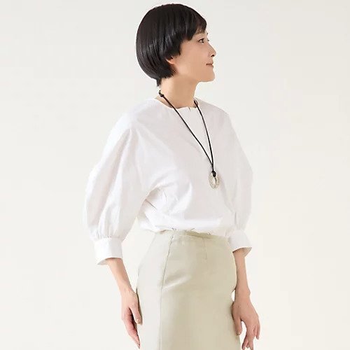 【マルティニーク/martinique】のファブリックコンビプルオーバー 人気、トレンドファッション・服の通販 founy(ファニー) 　ファッション　Fashion　レディースファッション　WOMEN　トップス・カットソー　Tops/Tshirt　プルオーバー　Pullover　おすすめ　Recommend　カットソー　Cut And Sew　コンビ　Combination　スキッパー　Skipper　タイプライター　Typewriter　夏　Summer　other-2|ID: prp329100004463049 ipo3291000000031247040
