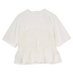 【マルティニーク/martinique】 シャーリングコンビプルオーバー人気、トレンドファッション・服の通販 founy(ファニー) ファッション Fashion レディースファッション Fashion for Women トップス・カットソー Cut & Sew Tops カジュアルプルオーバー・ニットトップス Pullovers & Knit Tops / Casual Pullovers おすすめ Recommended / Our Picks カットソー Cut and Sewn Top シャーリング Shirring, Ruched デニム Denim, Jeans Material トレンド Trend, Trending Now フィット Fit, Slim Fit ボトム Bottoms, Lower Wear 洗える Machine Washable |ID:prp329100004463050