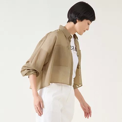 【マルティニーク/martinique】のドライシアーブラウス 人気、トレンドファッション・服の通販 founy(ファニー) 　ファッション　Fashion　レディースファッション　WOMEN　トップス・カットソー　Tops/Tshirt　シャツ/ブラウス　Shirts/Blouses　おすすめ　Recommend　シアー　Sheer　ショート　Short　ノースリーブ　No Sleeve　羽織　Haori　other-2|ID: prp329100004463051 ipo3291000000031247044