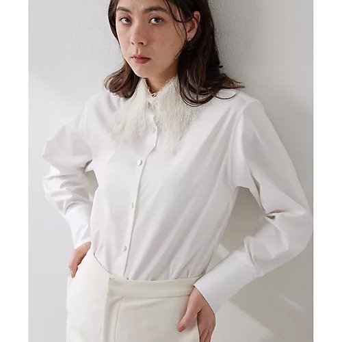 【ウィムガゼット/Whim Gazette】のシャギーカラーシャツ インテリア・キッズ・メンズ・レディースファッション・服の通販 founy(ファニー) https://founy.com/ ファッション Fashion レディースファッション Fashion for Women トップス・カットソー Cut & Sew Tops シャツ・ブラウス・オフィスカジュアル Elegant Blouses & Button-Ups 2025年 2025 2025春夏・S/S Spring/Summer 2025 SS25 おすすめ Recommended / Our Picks カットジャガード Cut Jacquard コンパクト Compact, Small Size ジャケット Jacket, Outerwear スウェット / スエット Sweatshirt, Sweatwear スタンダード Standard, Basic バランス Balance, Style Balance |ID: prp329100004463059 ipo3291000000031232119