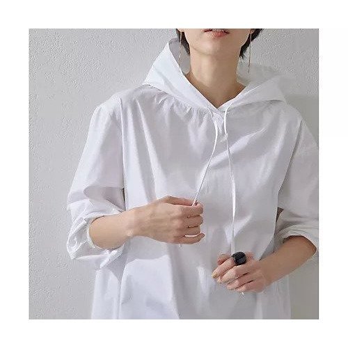 【ウィムガゼット/Whim Gazette】の【インフルエンサーコラボ】フーディシャツ 人気、トレンドファッション・服の通販 founy(ファニー) 　ファッション　Fashion　レディースファッション　Fashion for Women　トップス・カットソー　Cut & Sew Tops　シャツ・ブラウス・オフィスカジュアル　Elegant Blouses & Button-Ups　カットソー　Cut and Sewn Top　シンプル　Simple, Minimal　スウェット / スエット　Sweatshirt, Sweatwear　スタイリッシュ　Stylish, Fashionable　2025年　2025　2025春夏・S/S　Spring/Summer 2025 SS25　other-2|ID: prp329100004463063 ipo3291000000031247068