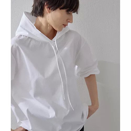 【ウィムガゼット/Whim Gazette】の【インフルエンサーコラボ】フーディシャツ 人気、トレンドファッション・服の通販 founy(ファニー) 　ファッション　Fashion　レディースファッション　Fashion for Women　トップス・カットソー　Cut & Sew Tops　シャツ・ブラウス・オフィスカジュアル　Elegant Blouses & Button-Ups　カットソー　Cut and Sewn Top　シンプル　Simple, Minimal　スウェット / スエット　Sweatshirt, Sweatwear　スタイリッシュ　Stylish, Fashionable　2025年　2025　2025春夏・S/S　Spring/Summer 2025 SS25　other-3|ID: prp329100004463063 ipo3291000000031247069