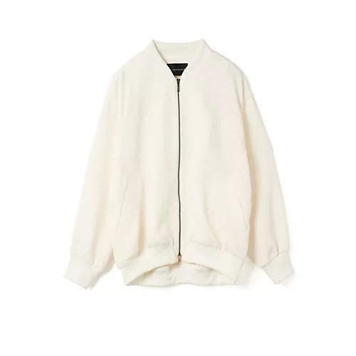 【ミズイロ インド/mizuiro ind】のジャカードジップブルゾン インテリア・キッズ・メンズ・レディースファッション・服の通販 founy(ファニー) 　ファッション　Fashion　レディースファッション　WOMEN　アウター　Coat Outerwear　ブルゾン　Blouson/Jackets　ジャカード　Jacquard　ビッグ　Big　ブルゾン　Blouson　エレガント 上品　Elegant　今季　This Season　オフホワイト|ID: prp329100004463068 ipo3291000000031232146