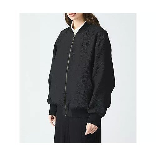 【ミズイロ インド/mizuiro ind】のジャカードジップブルゾン 人気、トレンドファッション・服の通販 founy(ファニー) 　ファッション　Fashion　レディースファッション　WOMEN　アウター　Coat Outerwear　ブルゾン　Blouson/Jackets　ジャカード　Jacquard　ビッグ　Big　ブルゾン　Blouson　エレガント 上品　Elegant　今季　This Season　other-3|ID: prp329100004463068 ipo3291000000031247079