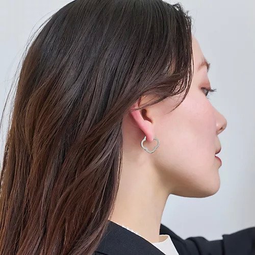 【フィービィー/phoebe】の【金属アレルギー対応】フラワーワンタッチフープピアス シルバー/サージカルステンレス 人気、トレンドファッション・服の通販 founy(ファニー) ファッション Fashion レディースファッション Fashion for Women シルバー Silver, Metallic Silver フラワー Flower, Floral フープ Hoop, Hoop Earrings other-3|ID: prp329100004463081 ipo3291000000033551380