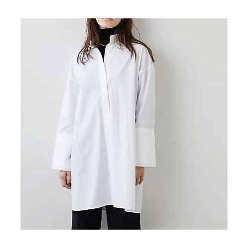 【ウィムガゼット/Whim Gazette】のタイプライタースタンドカラーシャツ インテリア・キッズ・メンズ・レディースファッション・服の通販 founy(ファニー) https://founy.com/ ファッション Fashion レディースファッション Fashion for Women トップス・カットソー Cut & Sew Tops シャツ・ブラウス・オフィスカジュアル Elegant Blouses & Button-Ups おすすめ Recommended / Our Picks カフス Cuff Design シンプル Simple, Minimal スリーブ Sleeve, Long Sleeve / Short Sleeve タイプライター Typewriter Fabric, Crisp Cotton タートルネック Turtleneck, High Neck フロント Front, Front Design |ID: prp329100004463088 ipo3291000000031232194