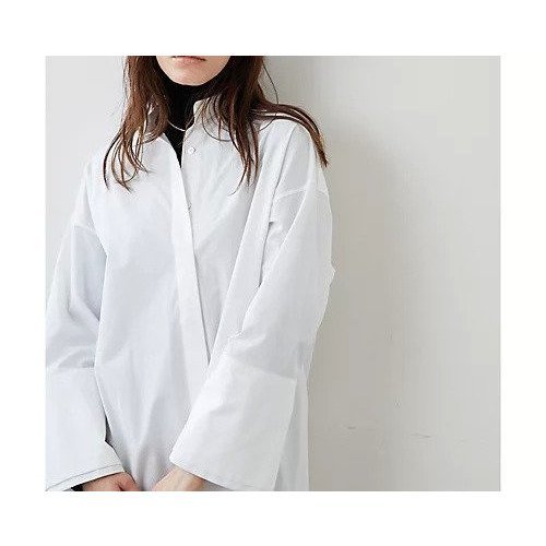 【ウィムガゼット/Whim Gazette】のタイプライタースタンドカラーシャツ 人気、トレンドファッション・服の通販 founy(ファニー) 　ファッション　Fashion　レディースファッション　Fashion for Women　トップス・カットソー　Cut & Sew Tops　シャツ・ブラウス・オフィスカジュアル　Elegant Blouses & Button-Ups　おすすめ　Recommended / Our Picks　カフス　Cuff Design　シンプル　Simple, Minimal　スリーブ　Sleeve, Long Sleeve / Short Sleeve　タイプライター　Typewriter Fabric, Crisp Cotton　タートルネック　Turtleneck, High Neck　フロント　Front, Front Design　other-2|ID: prp329100004463088 ipo3291000000031247118