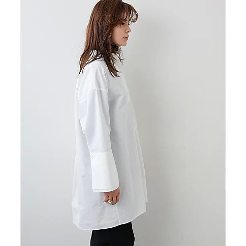 【ウィムガゼット/Whim Gazette】のタイプライタースタンドカラーシャツ 人気、トレンドファッション・服の通販 founy(ファニー) 　ファッション　Fashion　レディースファッション　Fashion for Women　トップス・カットソー　Cut & Sew Tops　シャツ・ブラウス・オフィスカジュアル　Elegant Blouses & Button-Ups　おすすめ　Recommended / Our Picks　カフス　Cuff Design　シンプル　Simple, Minimal　スリーブ　Sleeve, Long Sleeve / Short Sleeve　タイプライター　Typewriter Fabric, Crisp Cotton　タートルネック　Turtleneck, High Neck　フロント　Front, Front Design　other-3|ID: prp329100004463088 ipo3291000000031247119