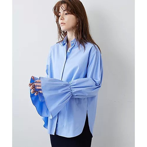 【ウィムガゼット/Whim Gazette】のボリユームカフスシャツ インテリア・キッズ・メンズ・レディースファッション・服の通販 founy(ファニー) https://founy.com/ ファッション Fashion レディースファッション Fashion for Women トップス・カットソー Cut & Sew Tops シャツ・ブラウス・オフィスカジュアル Elegant Blouses & Button-Ups おすすめ Recommended / Our Picks スウェット / スエット Sweatshirt, Sweatwear スリーブ Sleeve, Long Sleeve / Short Sleeve |ID: prp329100004463090 ipo3291000000031232198