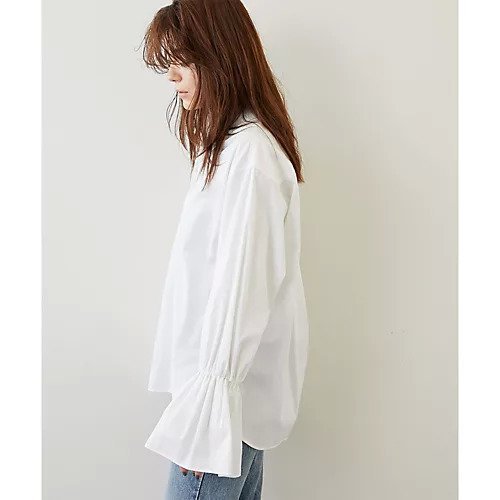 【ウィムガゼット/Whim Gazette】のボリユームカフスシャツ 人気、トレンドファッション・服の通販 founy(ファニー) 　ファッション　Fashion　レディースファッション　Fashion for Women　トップス・カットソー　Cut & Sew Tops　シャツ・ブラウス・オフィスカジュアル　Elegant Blouses & Button-Ups　おすすめ　Recommended / Our Picks　スウェット / スエット　Sweatshirt, Sweatwear　スリーブ　Sleeve, Long Sleeve / Short Sleeve　other-3|ID: prp329100004463090 ipo3291000000031247123