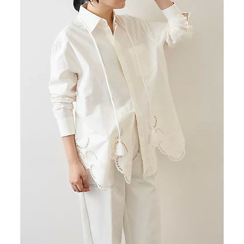 【ウィムガゼット/Whim Gazette】の【INSCRIRE】エンブロイダリーシャツ インテリア・キッズ・メンズ・レディースファッション・服の通販 founy(ファニー) https://founy.com/ ファッション Fashion レディースファッション Fashion for Women トップス・カットソー Cut & Sew Tops シャツ・ブラウス・オフィスカジュアル Elegant Blouses & Button-Ups コレクション Collection, Seasonal Line シンプル Simple, Minimal スカラップ Scallop, Scalloped Edge ストリング String, Drawstring トレンド Trend, Trending Now 2022年 2022 2022 春夏 S/S Spring/Summer 2022 SS22 |ID: prp329100004463110 ipo3291000000031232255