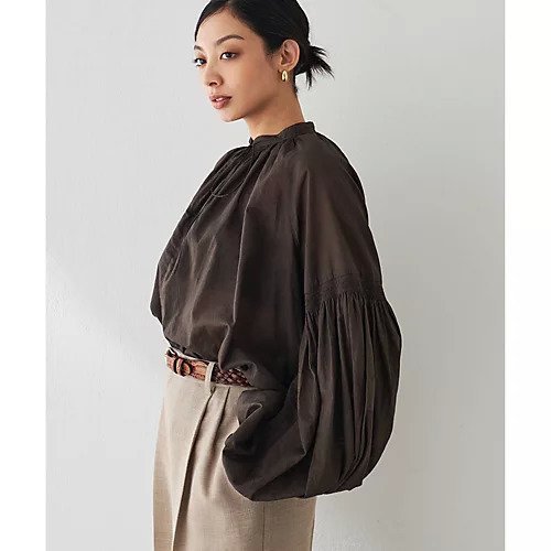 【ウィムガゼット/Whim Gazette】のローンギャザーブラウス 人気、トレンドファッション・服の通販 founy(ファニー) 　ファッション　Fashion　レディースファッション　Fashion for Women　トップス・カットソー　Cut & Sew Tops　シャツ・ブラウス・オフィスカジュアル　Elegant Blouses & Button-Ups　ギャザー　Gathered, Ruffled　シャーリング　Shirring, Ruched　フェミニン　Feminine, Girly　ベビー　Baby, Babywear　ワッシャー　Washer, Crinkled Finish　2025年　2025　2025春夏・S/S　Spring/Summer 2025 SS25　other-3|ID: prp329100004463117 ipo3291000000031247177