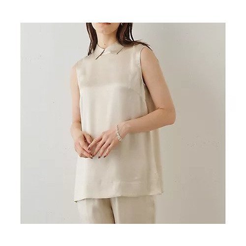 【ウィムガゼット/Whim Gazette】のシルクノースリブラウス 人気、トレンドファッション・服の通販 founy(ファニー) 　ファッション　Fashion　レディースファッション　Fashion for Women　トップス・カットソー　Cut & Sew Tops　シャツ・ブラウス・オフィスカジュアル　Elegant Blouses & Button-Ups　インナー　Innerwear　エレガント 上品　Elegant　サテン　Satin, Glossy Fabric　シルク　Silk, 100% Silk　セットアップ　Set-Up, Coordinated Outfit　デニム　Denim, Jeans Material　ノースリーブ　Sleeveless, No-Sleeve　フォーマル　Formal, Dressy　ボトム　Bottoms, Lower Wear　おすすめ　Recommended / Our Picks　2023春夏・S/S　Spring/Summer 2023 SS23　2023年　2023　other-2|ID: prp329100004463152 ipo3291000000031247250
