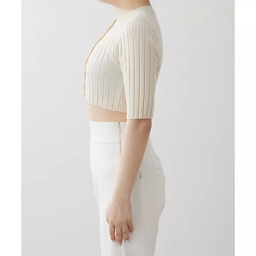 【ウィムガゼット/Whim Gazette】のワイドリブコンパクトカーディガン 人気、トレンドファッション・服の通販 founy(ファニー) 　ファッション　Fashion　レディースファッション　Fashion for Women　トップス・カットソー　Cut & Sew Tops　カーディガン・羽織り　Layered Style Cardigans　アンサンブル　Ensemble Set　インナー　Innerwear　カーディガン　Cardigan, Knitwear　キャミソール　Camisole, Spaghetti Strap Top　キャミワンピース　Cami Dress, Slip Dress　コンパクト　Compact, Small Size　ショート　Short, Short Length　ジャケット　Jacket, Outerwear　ストレッチ　Stretch, Stretchy Fabric　スリーブ　Sleeve, Long Sleeve / Short Sleeve　トレンド　Trend, Trending Now　ドレープ　Drape, Draping Fabric　ノースリーブ　Sleeveless, No-Sleeve　ハーフ　Half, Half-Length　バランス　Balance, Style Balance　半袖　Short Sleeve, Half Sleeve　おすすめ　Recommended / Our Picks　夏　Summer　2024年　2024　2024春夏・S/S　Spring/Summer 2024 SS24　other-3|ID: prp329100004463153 ipo3291000000032522986