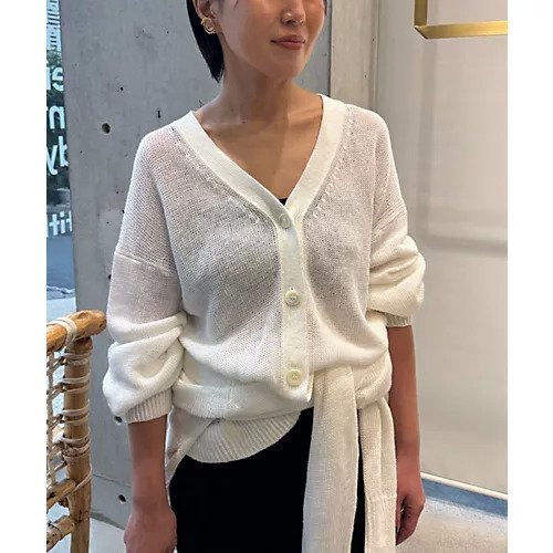 【カオス/Chaos】のストラドリネンカーディガン インテリア・キッズ・メンズ・レディースファッション・服の通販 founy(ファニー) https://founy.com/ ファッション Fashion レディースファッション WOMEN トップス・カットソー Tops/Tshirt カーディガン Cardigans 2025年 2025 2025春夏・S/S Ss,Spring/Summer,2025 カーディガン Cardigan スリット Slit ボトム Bottom 夏 Summer |ID: prp329100004463154 ipo3291000000032062787