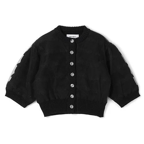【ミュベール/MUVEIL】のオーガンジーチュールカーディガン インテリア・キッズ・メンズ・レディースファッション・服の通販 founy(ファニー) https://founy.com/ ファッション Fashion レディースファッション WOMEN トップス・カットソー Tops/Tshirt カーディガン Cardigans 2025年 2025 2025春夏・S/S Ss,Spring/Summer,2025 オーガンジー Organdy カーディガン Cardigan ガーリー Girly コンパクト Compact フリンジ Fringe ボーダー Border |ID: prp329100004463155 ipo3291000000031232379