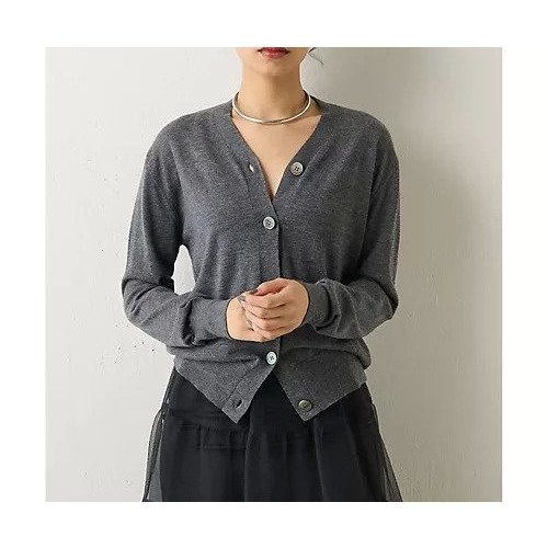 【ウィムガゼット/Whim Gazette】の14Gテンジクカーディガン インテリア・キッズ・メンズ・レディースファッション・服の通販 founy(ファニー) 　ファッション　Fashion　レディースファッション　Fashion for Women　トップス・カットソー　Cut & Sew Tops　カーディガン・羽織り　Layered Style Cardigans　アンサンブル　Ensemble Set　秋　Autumn　カーディガン　Cardigan, Knitwear　コンパクト　Compact, Small Size　スタンダード　Standard, Basic　ストール　Stole, Wrap　ベーシック　Basic, Essential　ボトム　Bottoms, Lower Wear　羽織　Haori, Light Jacket　冬　Winter / This Winter　おすすめ　Recommended / Our Picks　2023年　2023　2023-2024秋冬・A/W　Autumn/Winter 2023–24 AW23–24　グレー|ID: prp329100004463160 ipo3291000000031232399