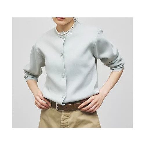【ウィムガゼット/Whim Gazette】の【GEMINI】ミラノクルーカーディガン インテリア・キッズ・メンズ・レディースファッション・服の通販 founy(ファニー) 　ファッション　Fashion　レディースファッション　Fashion for Women　トップス・カットソー　Cut & Sew Tops　カーディガン・羽織り　Layered Style Cardigans　春　Spring　カーディガン　Cardigan, Knitwear　コンパクト　Compact, Small Size　シルク　Silk, 100% Silk　ジャケット　Jacket, Outerwear　フォルム　Silhouette, Form　ベーシック　Basic, Essential　ミラノリブ　Milano Rib, Milano Stitch　ロング　Long, Long-Length　2024年　2024　2024春夏・S/S　Spring/Summer 2024 SS24　エレガント 上品　Elegant　ミント|ID: prp329100004463166 ipo3291000000031232420
