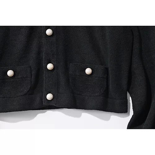 【マディソンブルー/MADISONBLUE】のCOMPACT CROPPED CD MOLE 人気、トレンドファッション・服の通販 founy(ファニー) 　ファッション　Fashion　レディースファッション　WOMEN　カーディガン　Cardigan　コンパクト　Compact　ショート　Short　パール　Pearl　ベロア　Velor　other-2|ID: prp329100004463170 ipo3291000000031247286