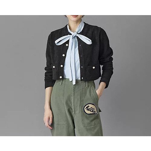 【マディソンブルー/MADISONBLUE】のCOMPACT CROPPED CD MOLE インテリア・キッズ・メンズ・レディースファッション・服の通販 founy(ファニー) https://founy.com/ ファッション Fashion レディースファッション Fashion for Women カーディガン Cardigan, Knitwear コンパクト Compact, Small Size ショート Short, Short Length パール Pearl, Pearl Accent ベロア Velour, Soft Velvet |ID: prp329100004463170 ipo3291000000036310280