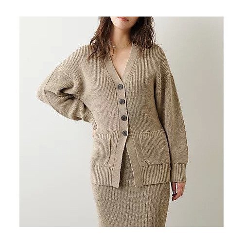 【ウィムガゼット/Whim Gazette】のリネン片畦カーディガン インテリア・キッズ・メンズ・レディースファッション・服の通販 founy(ファニー) 　ファッション　Fashion　レディースファッション　Fashion for Women　トップス・カットソー　Cut & Sew Tops　カーディガン・羽織り　Layered Style Cardigans　イタリア　Italy　畦　Ribbed Knit　カーディガン　Cardigan, Knitwear　コンパクト　Compact, Small Size　シンプル　Simple, Minimal　ストレッチ　Stretch, Stretchy Fabric　セットアップ　Set-Up, Coordinated Outfit　バランス　Balance, Style Balance　メランジ　Melange, Mixed Yarn　リネン　Linen, Linen Fabric　冬　Winter / This Winter　2022年　2022　2022 春夏 S/S　Spring/Summer 2022 SS22　おすすめ　Recommended / Our Picks　夏　Summer　エレガント 上品　Elegant　ベージュ|ID: prp329100004463186 ipo3291000000031232486