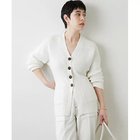 【ウィムガゼット/Whim Gazette】のリネン片畦カーディガン オフホワイト|ID: prp329100004463186 ipo3291000000031232488