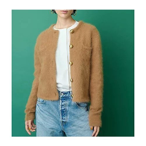 【ウィムガゼット/Whim Gazette】の【THE PAUSE】ファーニットクロップドカーディガン 人気、トレンドファッション・服の通販 founy(ファニー) 　ファッション　Fashion　レディースファッション　Fashion for Women　トップス・カットソー　Cut & Sew Tops　ニット　Knit Tops & Sweaters　カーディガン・羽織り　Layered Style Cardigans　2022年　2022　2022-2023秋冬・A/W　Autumn/Winter 2022–23 AW22–23　おすすめ　Recommended / Our Picks　アンゴラ　Angora Knitwear　カーディガン　Cardigan, Knitwear　コンパクト　Compact, Small Size　シンプル　Simple, Minimal　セットアップ　Set-Up, Coordinated Outfit　バランス　Balance, Style Balance　今季　This Season, Current Season　 other-1|ID: prp329100004463194 ipo3291000000031232510
