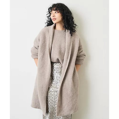 【ウィムガゼット/Whim Gazette】のファーロングカーディガン 人気、トレンドファッション・服の通販 founy(ファニー) 　ファッション　Fashion　レディースファッション　Fashion for Women　トップス・カットソー　Cut & Sew Tops　カーディガン・羽織り　Layered Style Cardigans　2022年　2022　2022-2023秋冬・A/W　Autumn/Winter 2022–23 AW22–23　おすすめ　Recommended / Our Picks　カーディガン　Cardigan, Knitwear　フォックス　Fox, Fox Fur　ボトム　Bottoms, Lower Wear　ポケット　Pocket, Pocket Detail　ミドル　Middle Length, Mid Height　ラグジュアリー　Luxury, Elegant　other-2|ID: prp329100004463195 ipo3291000000031247336
