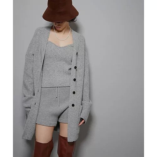 【ウィムガゼット/Whim Gazette】の【GEMINI】RIBミドルカーディガン インテリア・キッズ・メンズ・レディースファッション・服の通販 founy(ファニー) 　ファッション　Fashion　レディースファッション　Fashion for Women　トップス・カットソー　Cut & Sew Tops　カーディガン・羽織り　Layered Style Cardigans　カーディガン　Cardigan, Knitwear　ストレッチ　Stretch, Stretchy Fabric　バランス　Balance, Style Balance　ボトム　Bottoms, Lower Wear　ミドル　Middle Length, Mid Height　おすすめ　Recommended / Our Picks　ライトグレー|ID: prp329100004463207 ipo3291000000031232551