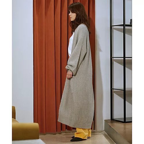 【ウィムガゼット/Whim Gazette】のカタアゼロングカーディガン 人気、トレンドファッション・服の通販 founy(ファニー) 　ファッション　Fashion　レディースファッション　Fashion for Women　トップス・カットソー　Cut & Sew Tops　カーディガン・羽織り　Layered Style Cardigans　アンゴラ　Angora Knitwear　畦　Ribbed Knit　カーディガン　Cardigan, Knitwear　フロント　Front, Front Design　ロング　Long, Long-Length　A/W・秋冬　Autumn/Winter　お家時間・ステイホーム　Stay Home / At Home　other-3|ID: prp329100004463211 ipo3291000000031247369