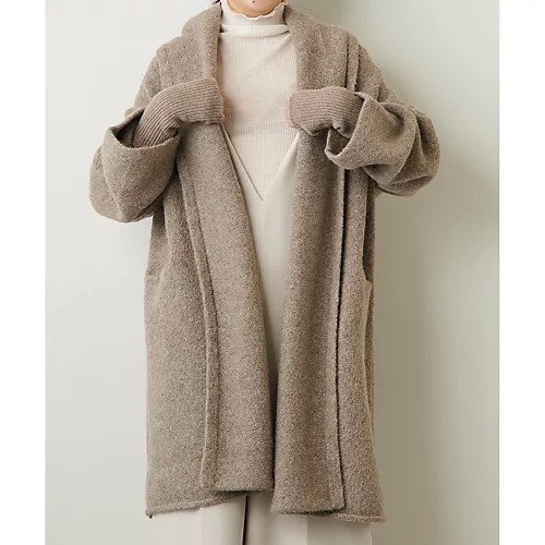 【ウィムガゼット/Whim Gazette】の【LAUREN MANOOGIAN】CAPOTEコート インテリア・キッズ・メンズ・レディースファッション・服の通販 founy(ファニー) 　ファッション　Fashion　レディースファッション　Fashion for Women　アウター　Coat / Outerwear Collection　コート・ロングコート・ピーコート　Long Coats, Peacoats & More　オーガニック　Organic Cotton　コレクション　Collection, Seasonal Line　ショール　Shawl, Wrap　ジャケット　Jacket, Outerwear　ジュエリー　Jewelry, Accessories　フロント　Front, Front Design　モカ|ID: prp329100004463212 ipo3291000000031232567