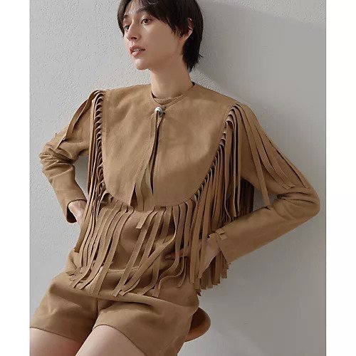 【ウィムガゼット/Whim Gazette】のスエードフリンジベスト 人気、トレンドファッション・服の通販 founy(ファニー) 　ファッション　Fashion　レディースファッション　Fashion for Women　アウター　Coat / Outerwear Collection　トップス・カットソー　Cut & Sew Tops　ベスト&ジレ / 重ね着スタイル　Vests & Gilets　フリンジ　Fringe, Tassel　フロント　Front, Front Design　2025年　2025　2025春夏・S/S　Spring/Summer 2025 SS25　 other-1|ID: prp329100004463216 ipo3291000000031232575