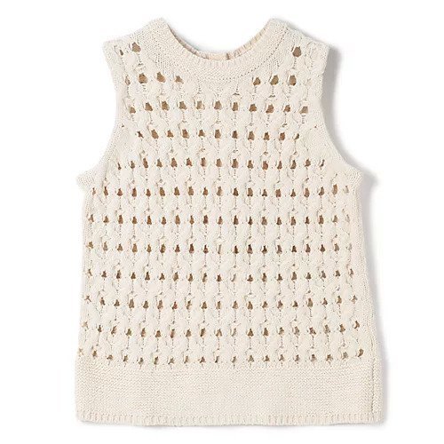 【マルティニーク/martinique】のケーブルアイレットジレ インテリア・キッズ・メンズ・レディースファッション・服の通販 founy(ファニー) 　ファッション　Fashion　レディースファッション　WOMEN　アウター　Coat Outerwear　トップス・カットソー　Tops/Tshirt　ベスト/ジレ　Gilets/Vests　おすすめ　Recommend　シルケット　Mercerization　ボトム　Bottom　洗える　Washable　オフ|ID: prp329100004463220 ipo3291000000031232592