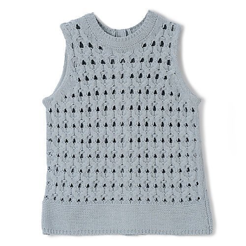 【マルティニーク/martinique】のケーブルアイレットジレ 人気、トレンドファッション・服の通販 founy(ファニー) 　ファッション　Fashion　レディースファッション　Fashion for Women　アウター　Coat / Outerwear Collection　トップス・カットソー　Cut & Sew Tops　ベスト&ジレ / 重ね着スタイル　Vests & Gilets　おすすめ　Recommended / Our Picks　シルケット　Silket, Silky Cotton　ボトム　Bottoms, Lower Wear　洗える　Machine Washable　 other-1|ID: prp329100004463220 ipo3291000000035911591