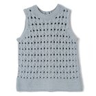 【マルティニーク/martinique】のケーブルアイレットジレ サックス|ID: prp329100004463220 ipo3291000000036326391