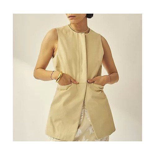 【ウィムガゼット/Whim Gazette】の【GEMINI】コットンジレ 人気、トレンドファッション・服の通販 founy(ファニー) 　ファッション　Fashion　レディースファッション　Fashion for Women　アウター　Coat / Outerwear Collection　トップス・カットソー　Cut & Sew Tops　ベスト&ジレ / 重ね着スタイル　Vests & Gilets　ヴィンテージ　Vintage Style　コンパクト　Compact, Small Size　定番　Standard, Basic Item　ノースリーブ　Sleeveless, No-Sleeve　フロント　Front, Front Design　ワッシャー　Washer, Crinkled Finish　おすすめ　Recommended / Our Picks　2025年　2025　2025春夏・S/S　Spring/Summer 2025 SS25　other-2|ID: prp329100004463221 ipo3291000000031247388