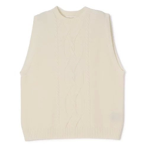 【プレインピープル/PLAIN PEOPLE】のFERMOケーブルニットベスト インテリア・キッズ・メンズ・レディースファッション・服の通販 founy(ファニー) 　ファッション　Fashion　レディースファッション　Fashion for Women　アウター　Coat / Outerwear Collection　トップス・カットソー　Cut & Sew Tops　ニット　Knit Tops & Sweaters　ベスト&ジレ / 重ね着スタイル　Vests & Gilets　ベスト　Vest, Waistcoat　オフ|ID: prp329100004463224 ipo3291000000035292565