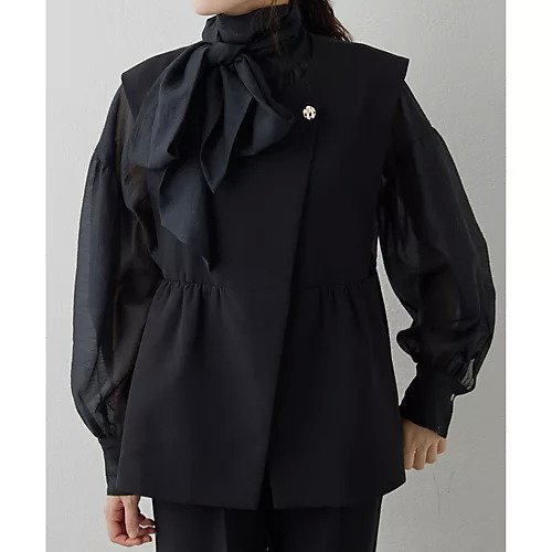 【ウィムガゼット/Whim Gazette】の【THE PAUSE】ペプラムジレ インテリア・キッズ・メンズ・レディースファッション・服の通販 founy(ファニー) https://founy.com/ ファッション Fashion レディースファッション Fashion for Women アウター Coat / Outerwear Collection トップス・カットソー Cut & Sew Tops ベスト&ジレ / 重ね着スタイル Vests & Gilets オケージョン Occasion Wear ヴィンテージ Vintage Style クラシカル Classical, Vintage-Inspired グラデーション Gradient, Ombre スクエア Square, Square Shape スタンダード Standard, Basic セットアップ Set-Up, Coordinated Outfit ダブル Double, Double-Breasted フロント Front, Front Design ペプラム Peplum, Flared Hem ワーク Workwear, Utility Style セレモニー Ceremony |ID: prp329100004463233 ipo3291000000031232624