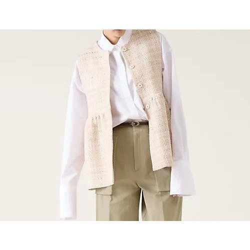 【マルティニーク/martinique】のGIOLICAツイードジレ(セットアップ可) インテリア・キッズ・メンズ・レディースファッション・服の通販 founy(ファニー) https://founy.com/ ファッション Fashion レディースファッション Fashion for Women アウター Coat / Outerwear Collection トップス・カットソー Cut & Sew Tops ベスト&ジレ / 重ね着スタイル Vests & Gilets おすすめ Recommended / Our Picks イタリア Italy サマー Summer, Summer Style セットアップ Set-Up, Coordinated Outfit センター Center, Center Line ツイード／ツィード Choker, Choker Necklace ツイード Twill, Twill Weave デニム Denim, Jeans Material フロント Front, Front Design ボトム Bottoms, Lower Wear リラックス Relax, Relaxed Fit 春 Spring |ID: prp329100004463235 ipo3291000000035201725