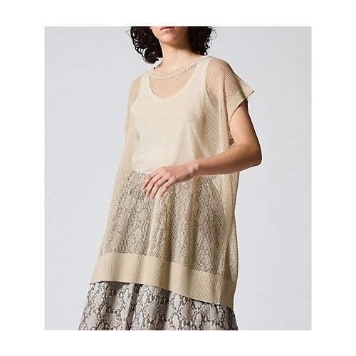 【ミズイロ インド/mizuiro ind】のメッシュ柄ベスト 人気、トレンドファッション・服の通販 founy(ファニー) 　ファッション　Fashion　レディースファッション　WOMEN　アウター　Coat Outerwear　トップス・カットソー　Tops/Tshirt　ベスト/ジレ　Gilets/Vests　ノースリーブ　No Sleeve　パターン　Pattern　ベスト　Vest　ベーシック　Basic　メッシュ　Mesh　other-3|ID: prp329100004463236 ipo3291000000031247419