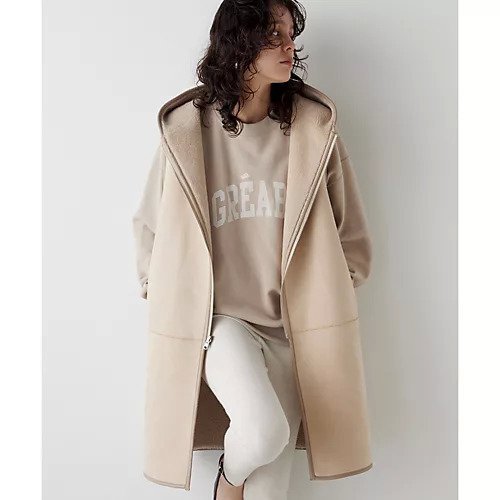 【ウィムガゼット/Whim Gazette】の【THE PAUSE】ボアフードロングジレ インテリア・キッズ・メンズ・レディースファッション・服の通販 founy(ファニー) 　ファッション　Fashion　レディースファッション　WOMEN　アウター　Coat Outerwear　トップス・カットソー　Tops/Tshirt　ベスト/ジレ　Gilets/Vests　ヴィンテージ　Vintage　秋　Autumn/Fall　グラデーション　Gradation　スリット　Slit　ダブル　Double　フェイクスエード　Faux Suede　フェイス　Face　リバーシブル　Reversible　ワーク　Work　2024年　2024　2024-2025秋冬・A/W　Aw/Autumn/Winter/Fw/Fall/2024-2025　ライトベージュ|ID: prp329100004463244 ipo3291000000031232656