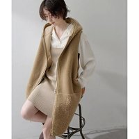 【ウィムガゼット/Whim Gazette】の【THE PAUSE】ボアフードロングジレ 人気、トレンドファッション・服の通販 founy(ファニー) ファッション Fashion レディースファッション WOMEN アウター Coat Outerwear トップス・カットソー Tops/Tshirt ベスト/ジレ Gilets/Vests ヴィンテージ Vintage 秋 Autumn/Fall グラデーション Gradation スリット Slit ダブル Double フェイクスエード Faux Suede フェイス Face リバーシブル Reversible ワーク Work 2025年 2025 |ID:prp329100004463244