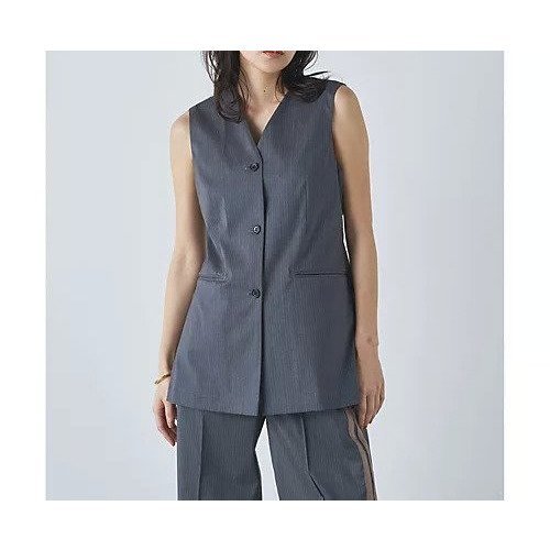 【ウィムガゼット/Whim Gazette】の【Drawing Numbers】ストライプベスト 人気、トレンドファッション・服の通販 founy(ファニー) 　ファッション　Fashion　レディースファッション　Fashion for Women　アウター　Coat / Outerwear Collection　トップス・カットソー　Cut & Sew Tops　ベスト&ジレ / 重ね着スタイル　Vests & Gilets　2024年　2024　2024春夏・S/S　Spring/Summer 2024 SS24　おすすめ　Recommended / Our Picks　エレガント 上品　Elegant　カットソー　Cut and Sewn Top　クラシカル　Classical, Vintage-Inspired　シェイプ　Shape, Slim Fit　ジャケット　Jacket, Outerwear　ストライプ　Stripe, Striped Pattern　セットアップ　Set-Up, Coordinated Outfit　ノースリーブ　Sleeveless, No-Sleeve　ベスト　Vest, Waistcoat　 other-1|ID: prp329100004463248 ipo3291000000031232666