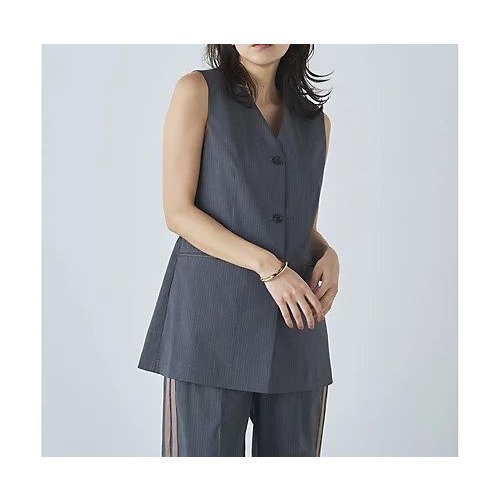 【ウィムガゼット/Whim Gazette】の【Drawing Numbers】ストライプベスト 人気、トレンドファッション・服の通販 founy(ファニー) 　ファッション　Fashion　レディースファッション　Fashion for Women　アウター　Coat / Outerwear Collection　トップス・カットソー　Cut & Sew Tops　ベスト&ジレ / 重ね着スタイル　Vests & Gilets　2024年　2024　2024春夏・S/S　Spring/Summer 2024 SS24　おすすめ　Recommended / Our Picks　エレガント 上品　Elegant　カットソー　Cut and Sewn Top　クラシカル　Classical, Vintage-Inspired　シェイプ　Shape, Slim Fit　ジャケット　Jacket, Outerwear　ストライプ　Stripe, Striped Pattern　セットアップ　Set-Up, Coordinated Outfit　ノースリーブ　Sleeveless, No-Sleeve　ベスト　Vest, Waistcoat　other-3|ID: prp329100004463248 ipo3291000000031247443