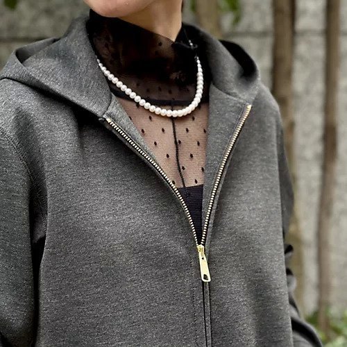 【ルームエイト/Room no.8】のドット柄メッシュトップス 人気、トレンドファッション・服の通販 founy(ファニー) 　ファッション　Fashion　レディースファッション　WOMEN　トップス・カットソー　Tops/Tshirt　インナー　Inner　カーディガン　Cardigan　キャミワンピース　Cami Dress　ジャケット　Jacket　ドット　Dot　ハイネック　High Neck　エレガント 上品　Elegant　洗える　Washable　other-3|ID: prp329100004463251 ipo3291000000031863107
